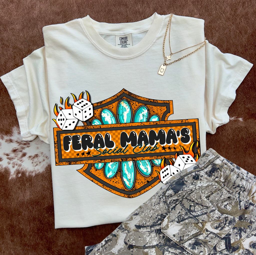 Feral Moms Social Club Tee