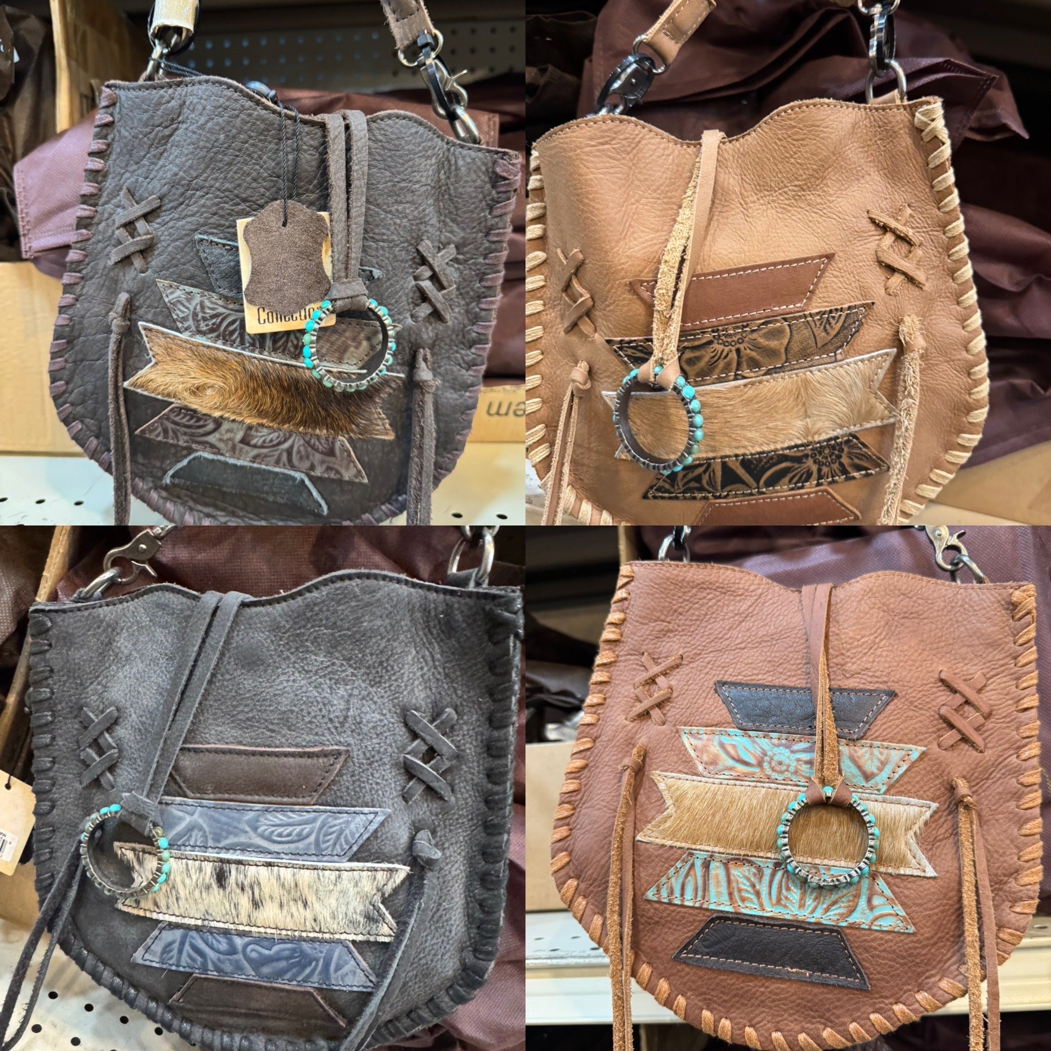 Aztec Ziglag Leather Purse