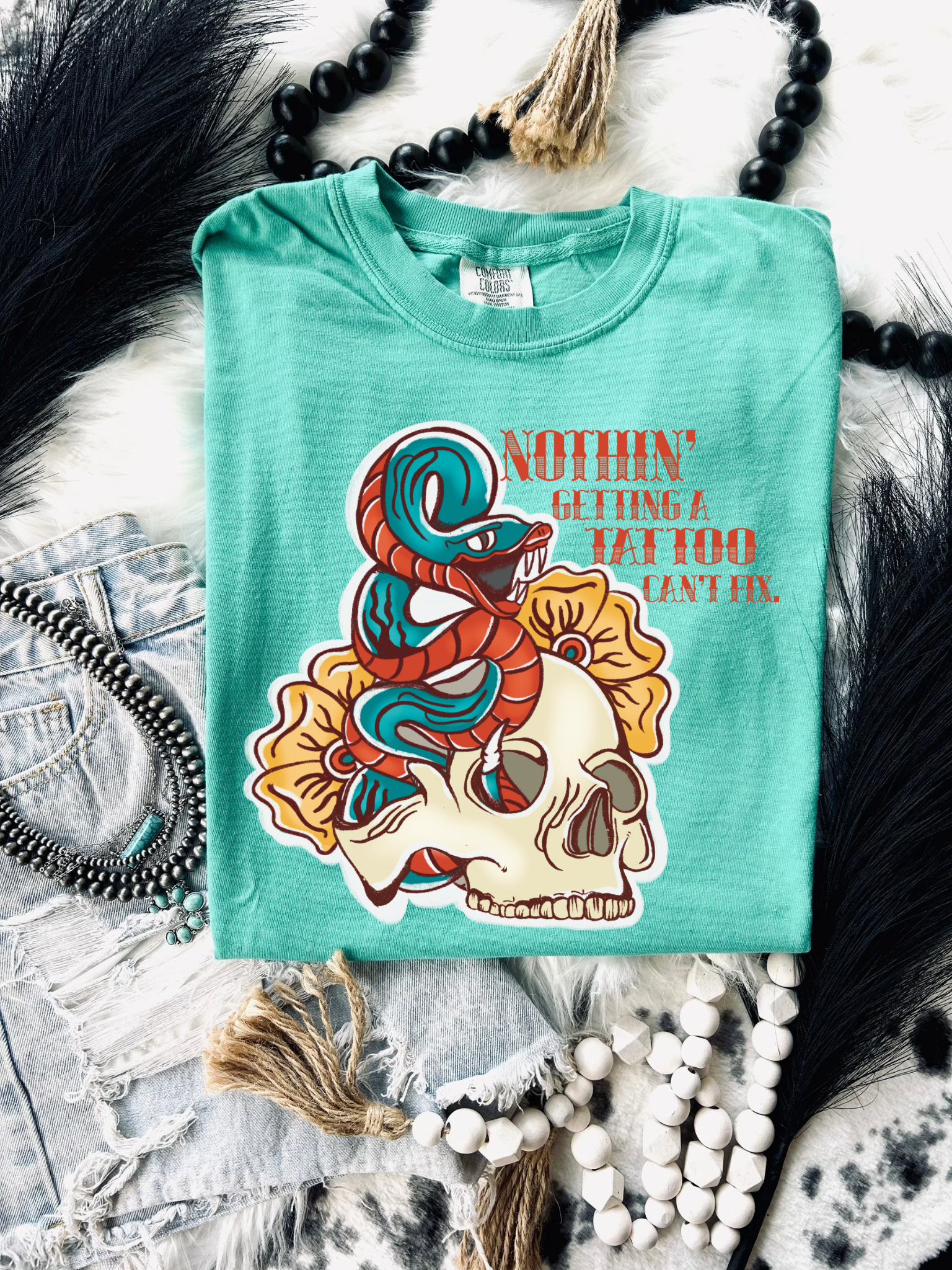 Nothing a tattoo can’t fix tee