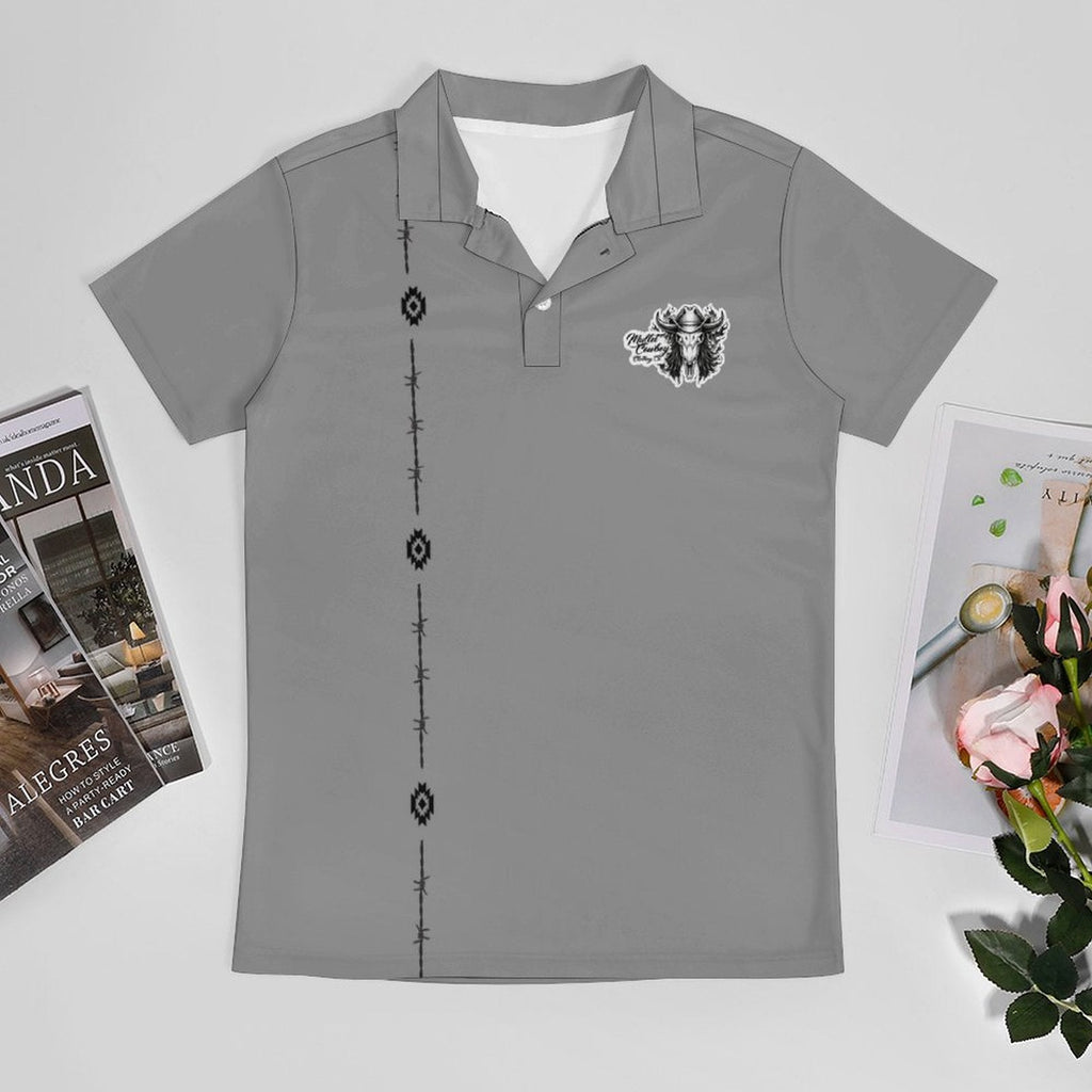 Mullet Cowboy Clothing Co Men's Premium Ice Silk Polo Shirt