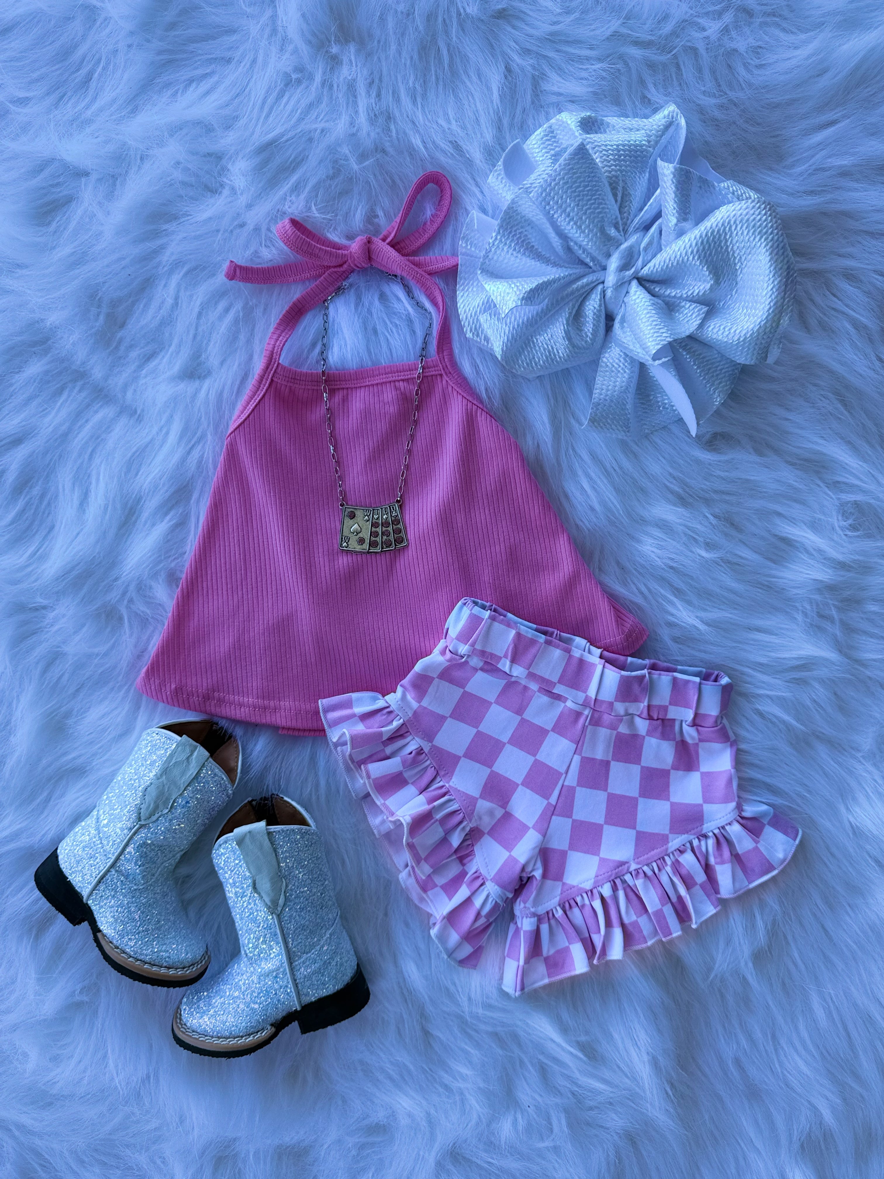 Bubblegum Checkered Shorties