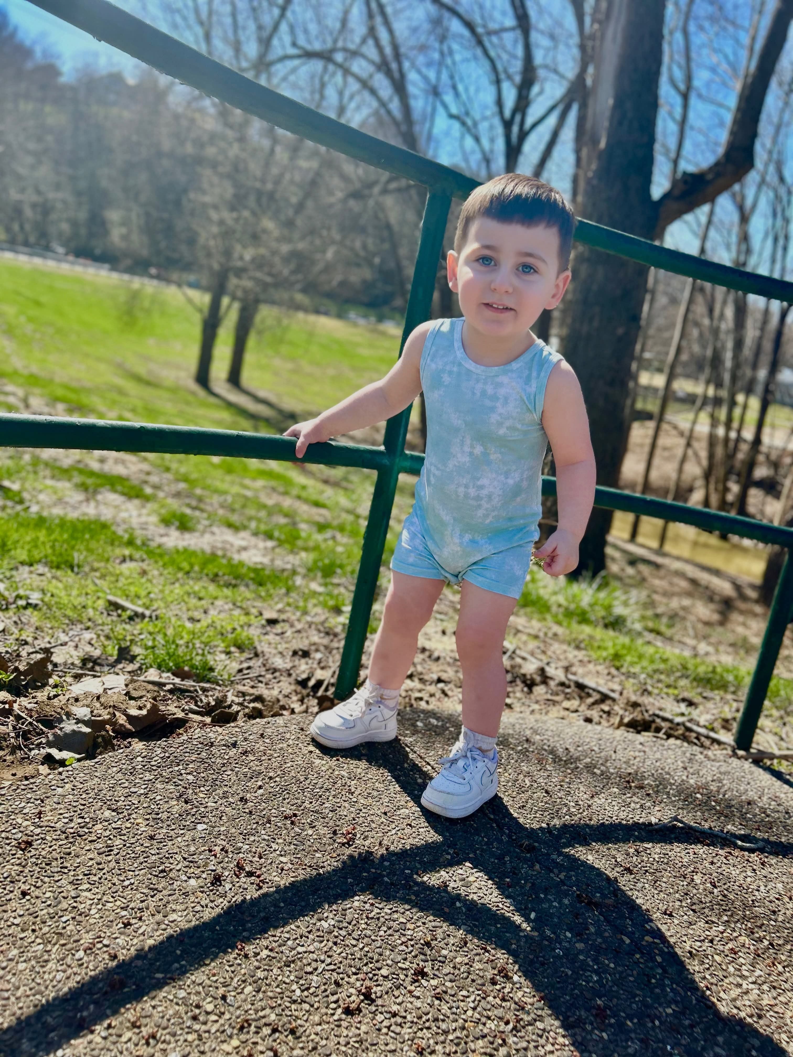 Mint Tie Dye Tank Top Romper