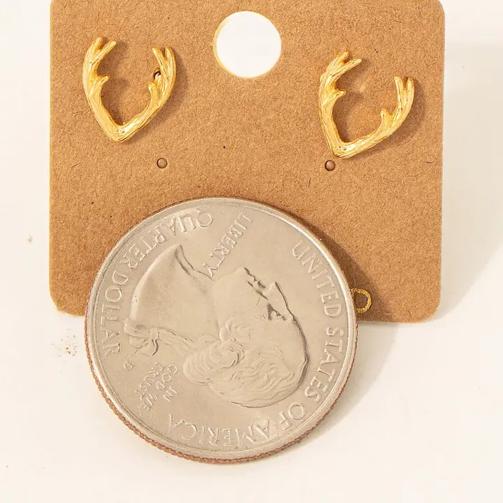 Mini Antler Studs