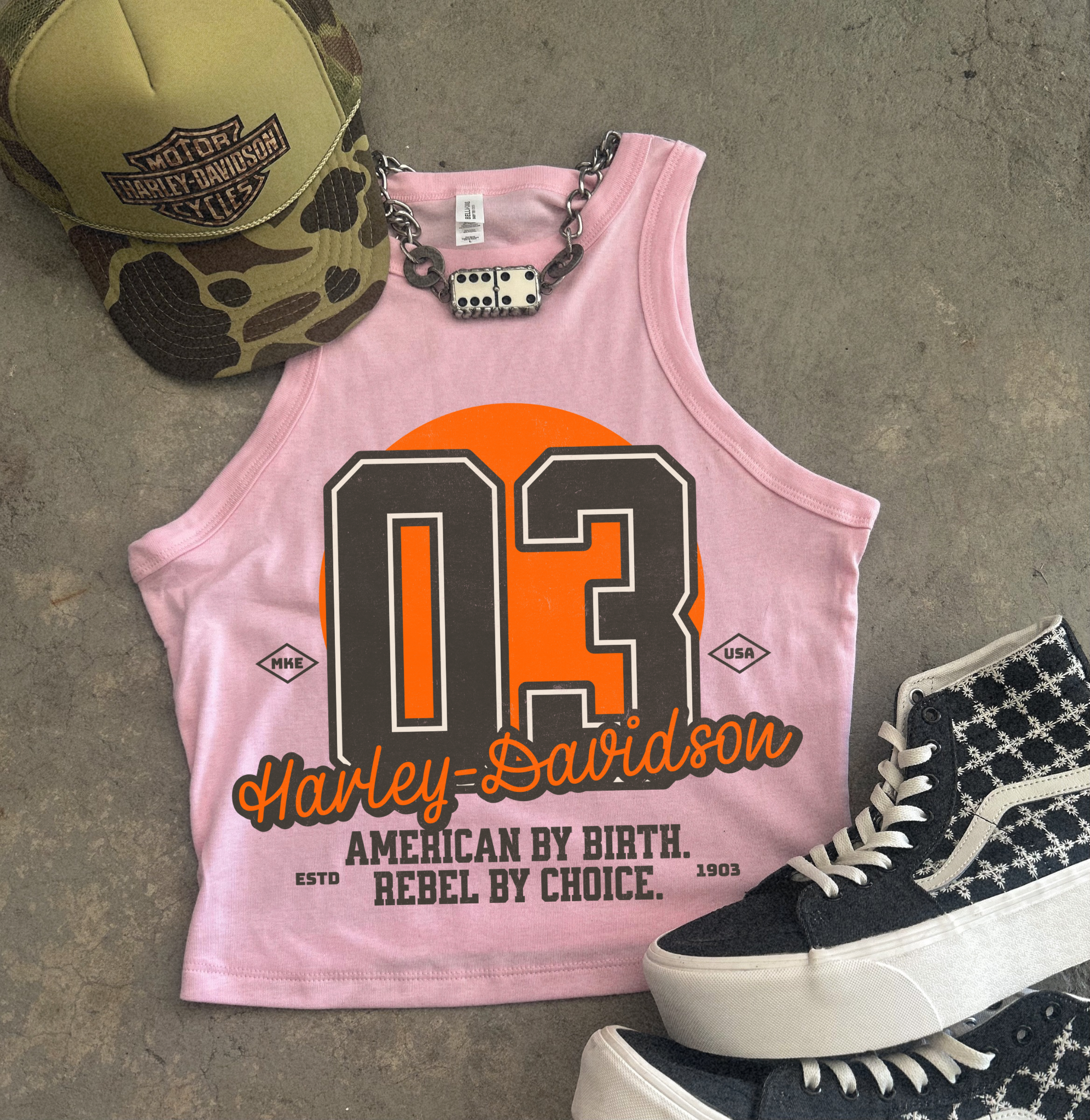 Rebel HD Ribbed Racer Tank