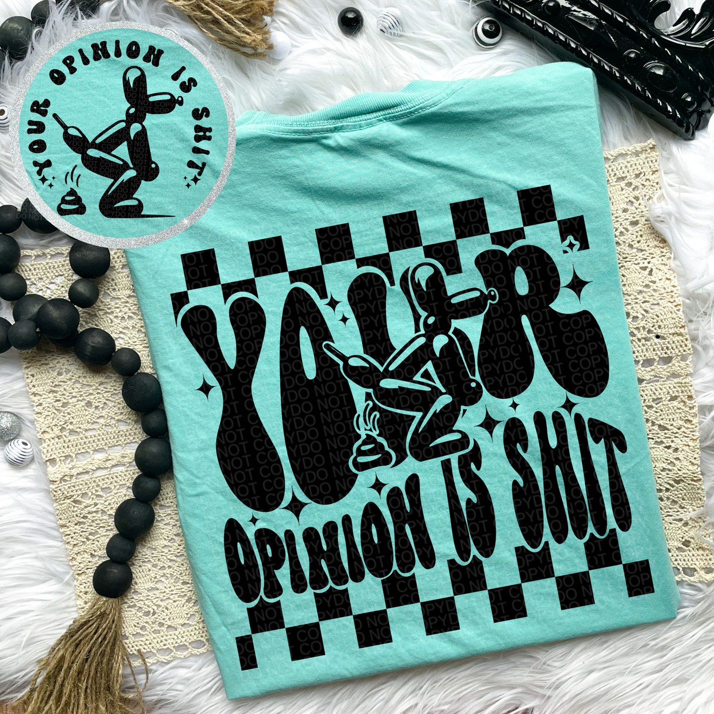 Your Opinion is Shit Balloon Dog Comfort Colors Tee