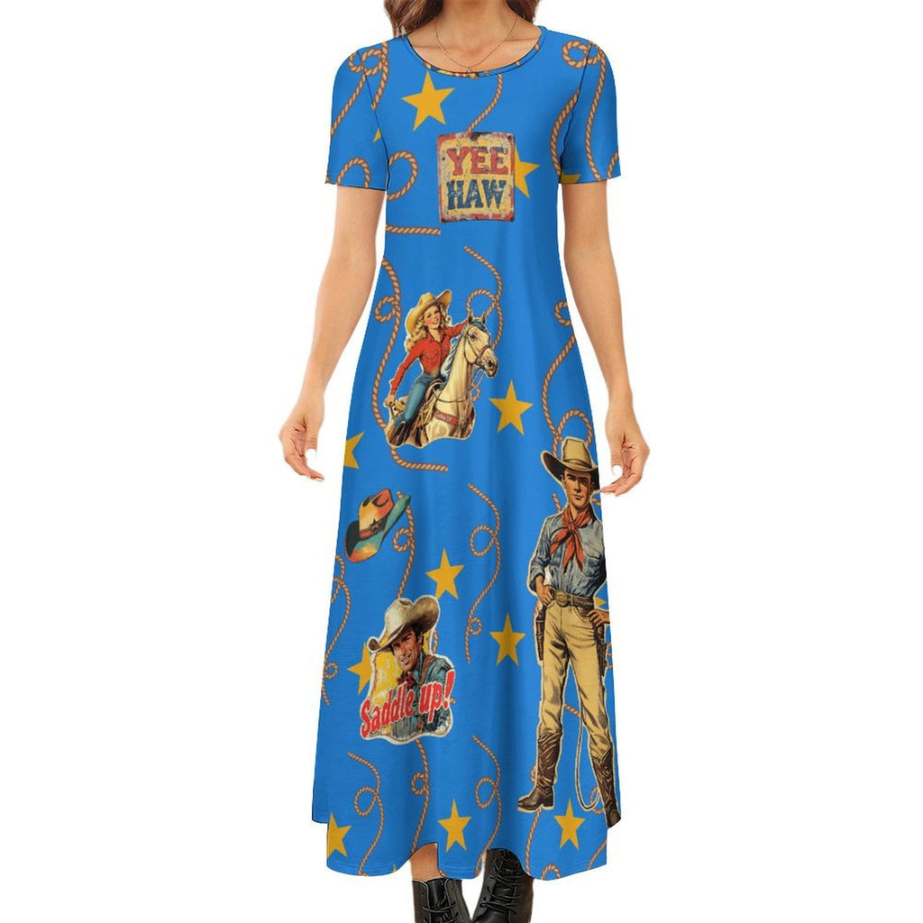 Vintage Cowgirl Western Dress