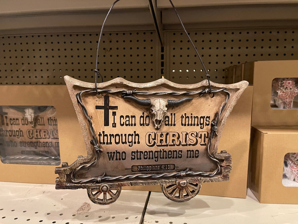Chuckwagon I Can Do All Things Wall Decor