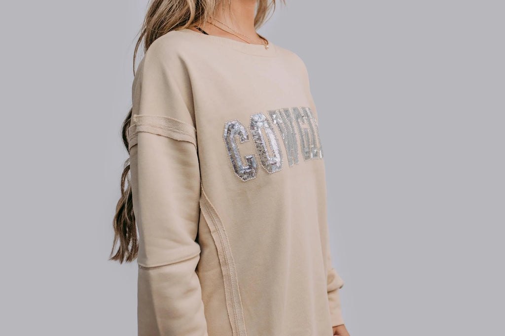 Cowgirl Sequin Sweatshirt