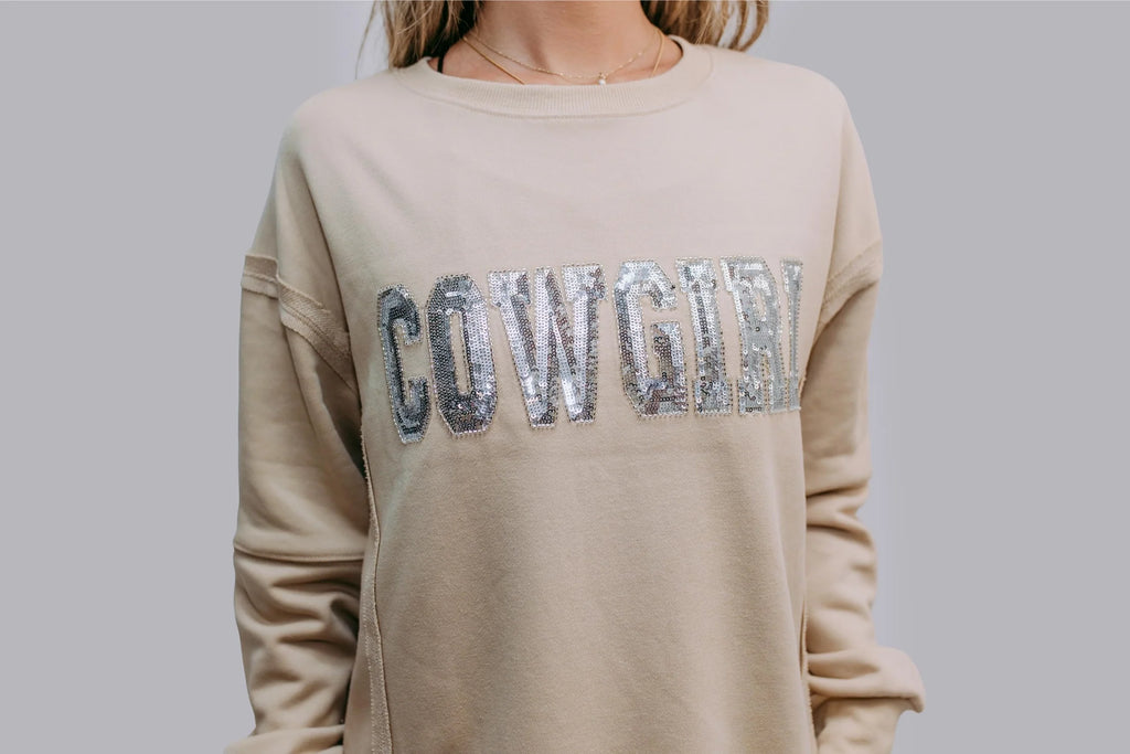 Cowgirl Sequin Sweatshirt