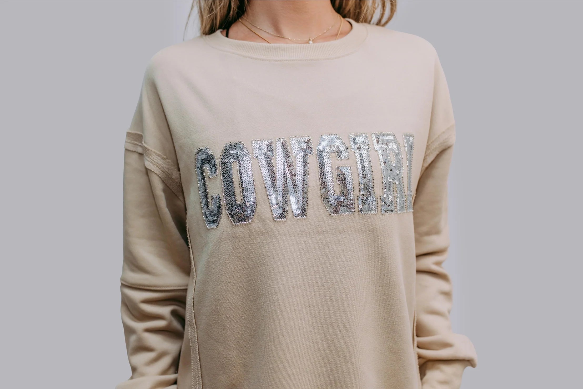Cowgirl Sequin Sweatshirt
