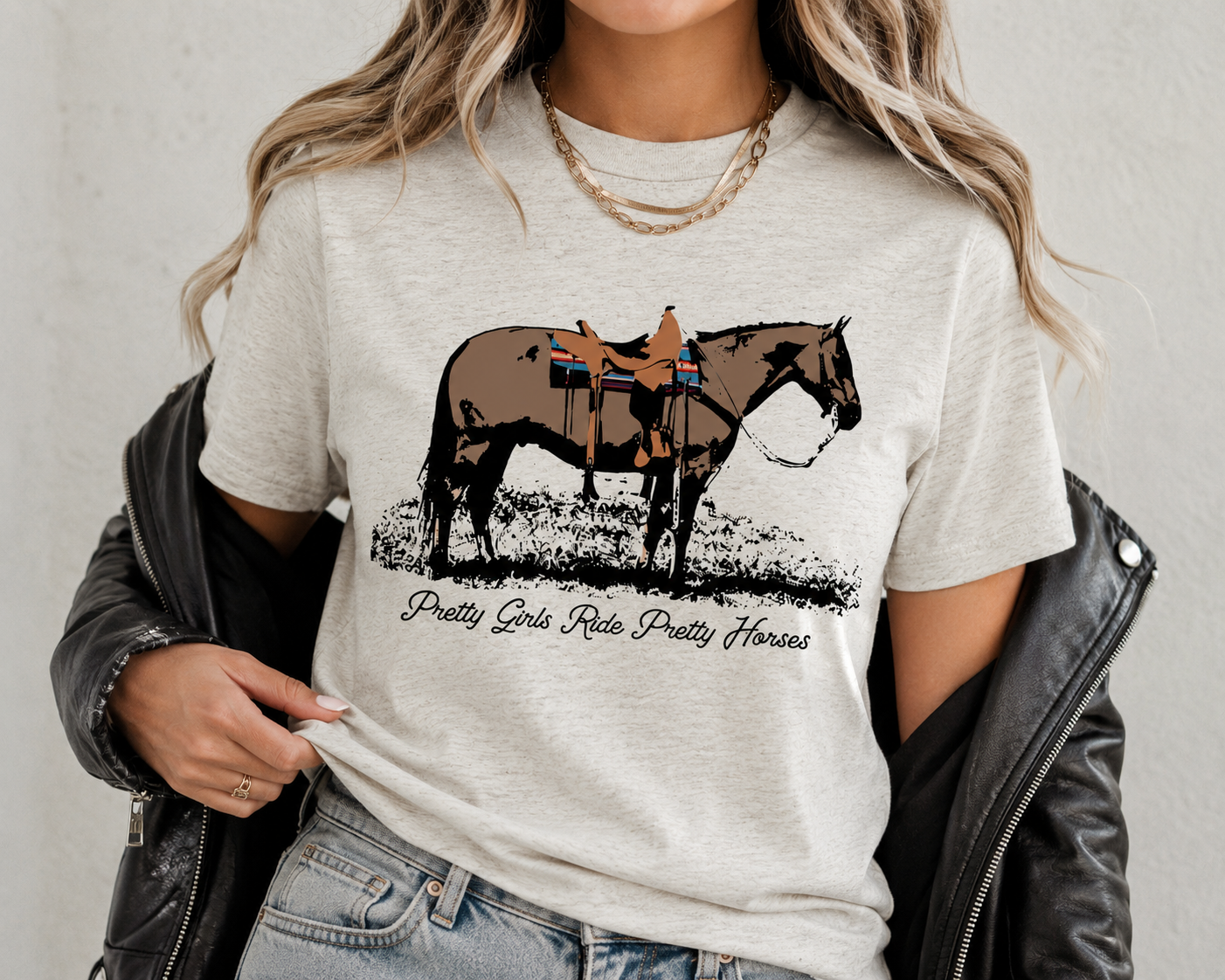 Pretty Girls Ride Pretty Horses Western Graphic Tee