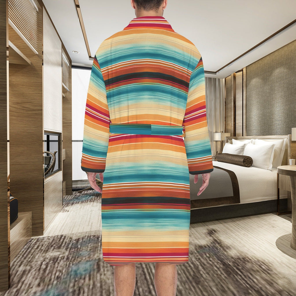 Southwestern Serape Men's Bath Robe