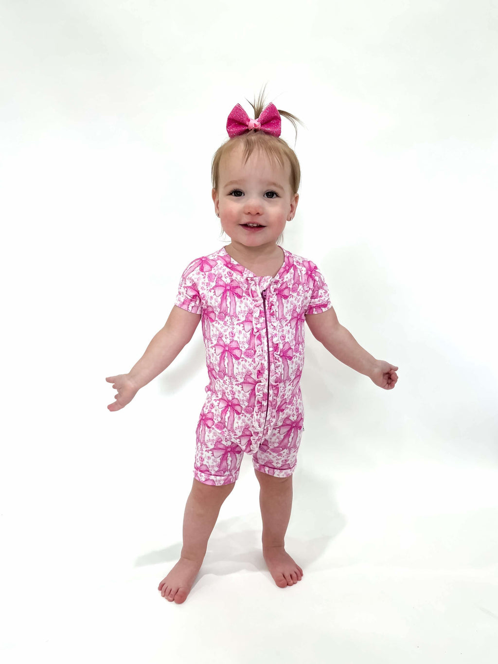 Blooming Bows Bamboo Short Set