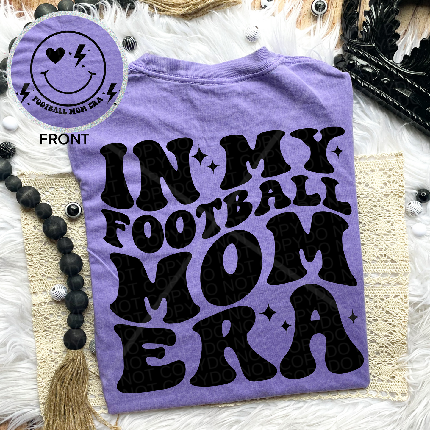 Football Mom Era Comfort Colors Tee*