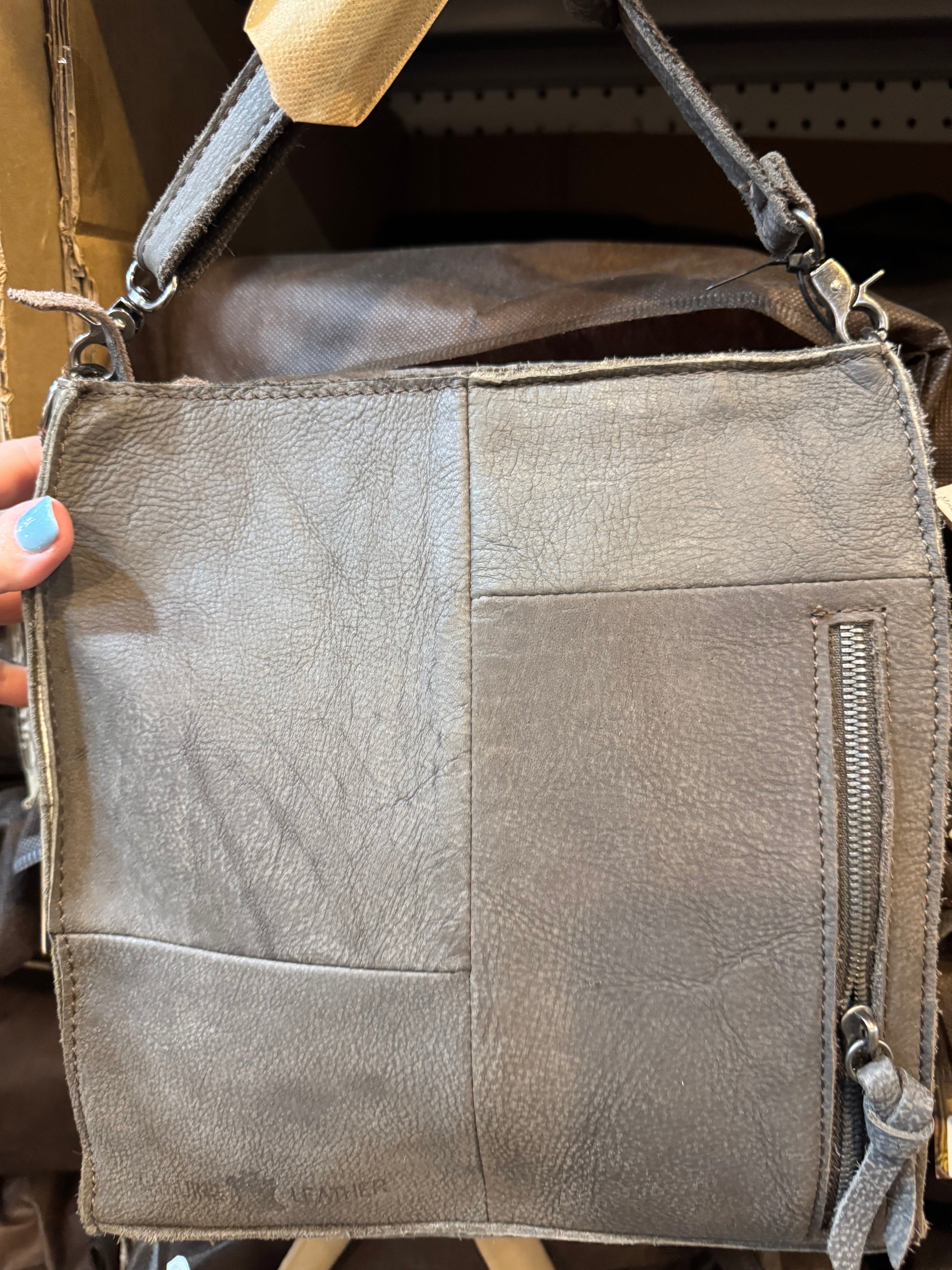 BA2835 Red & Blue Aztec Cowhide Handbag