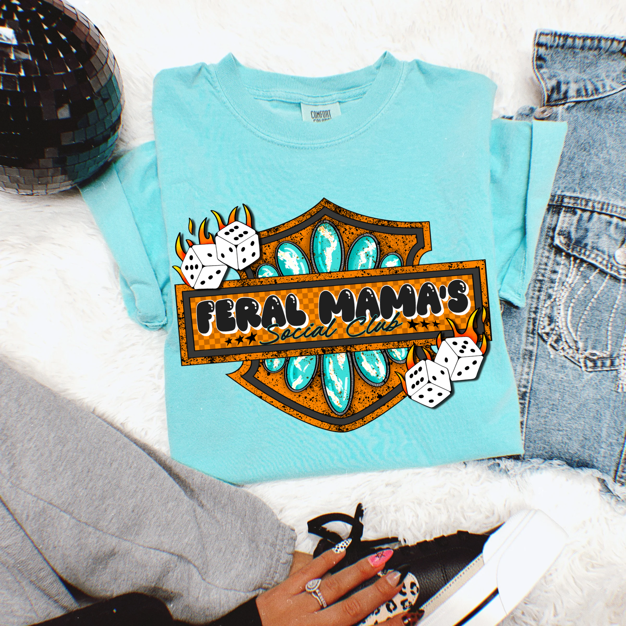 Feral Moms Social Club Tee