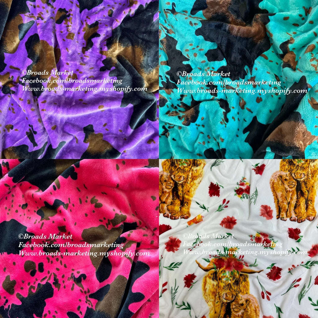 Random Assortment Qty 5 Super Plush King Blankets