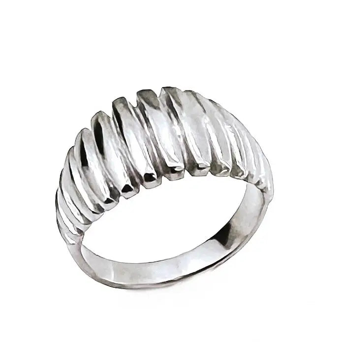 ROARK TEXTURED RING SZ 8