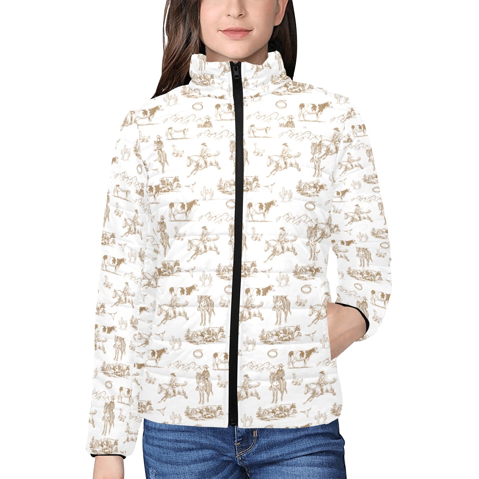 Ranch Life Women's Puffy Bomber Jacket