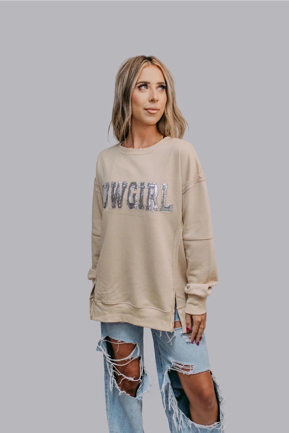 Cowgirl Sequin Sweatshirt