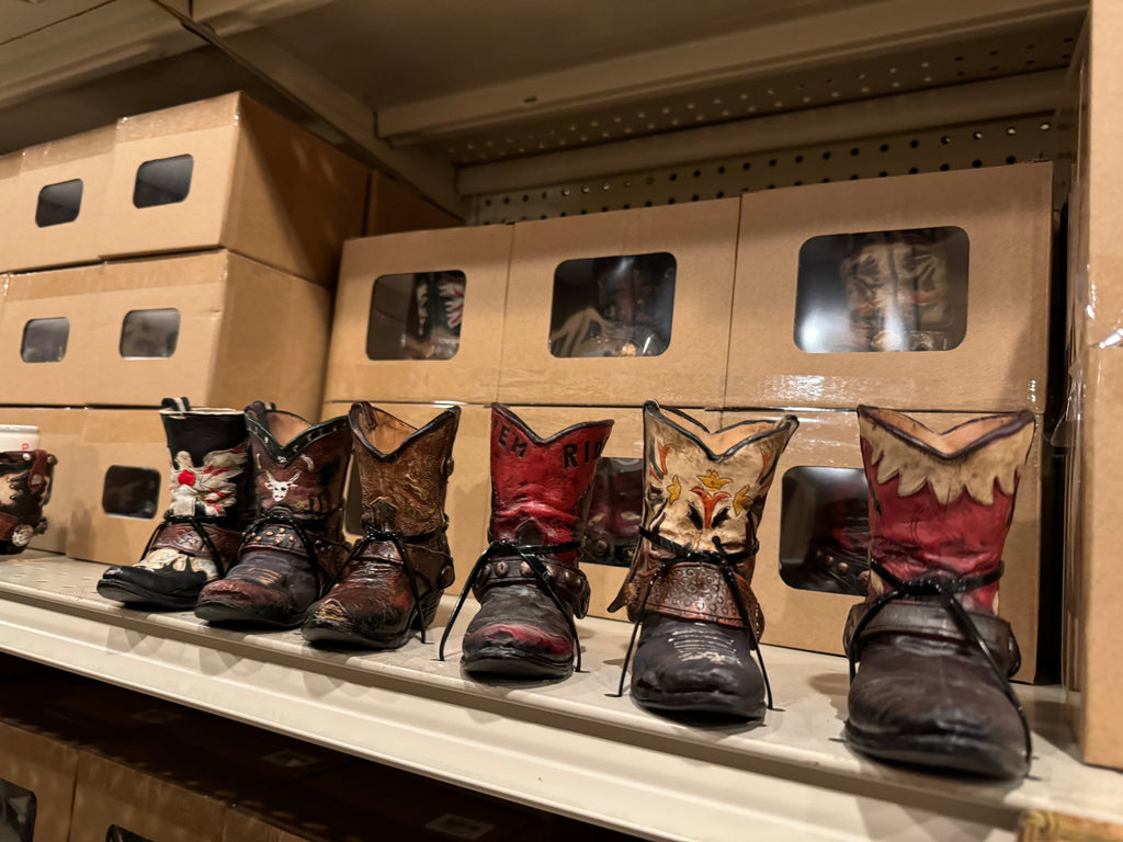 Set of 6 Boot Vases Toothpick Holders