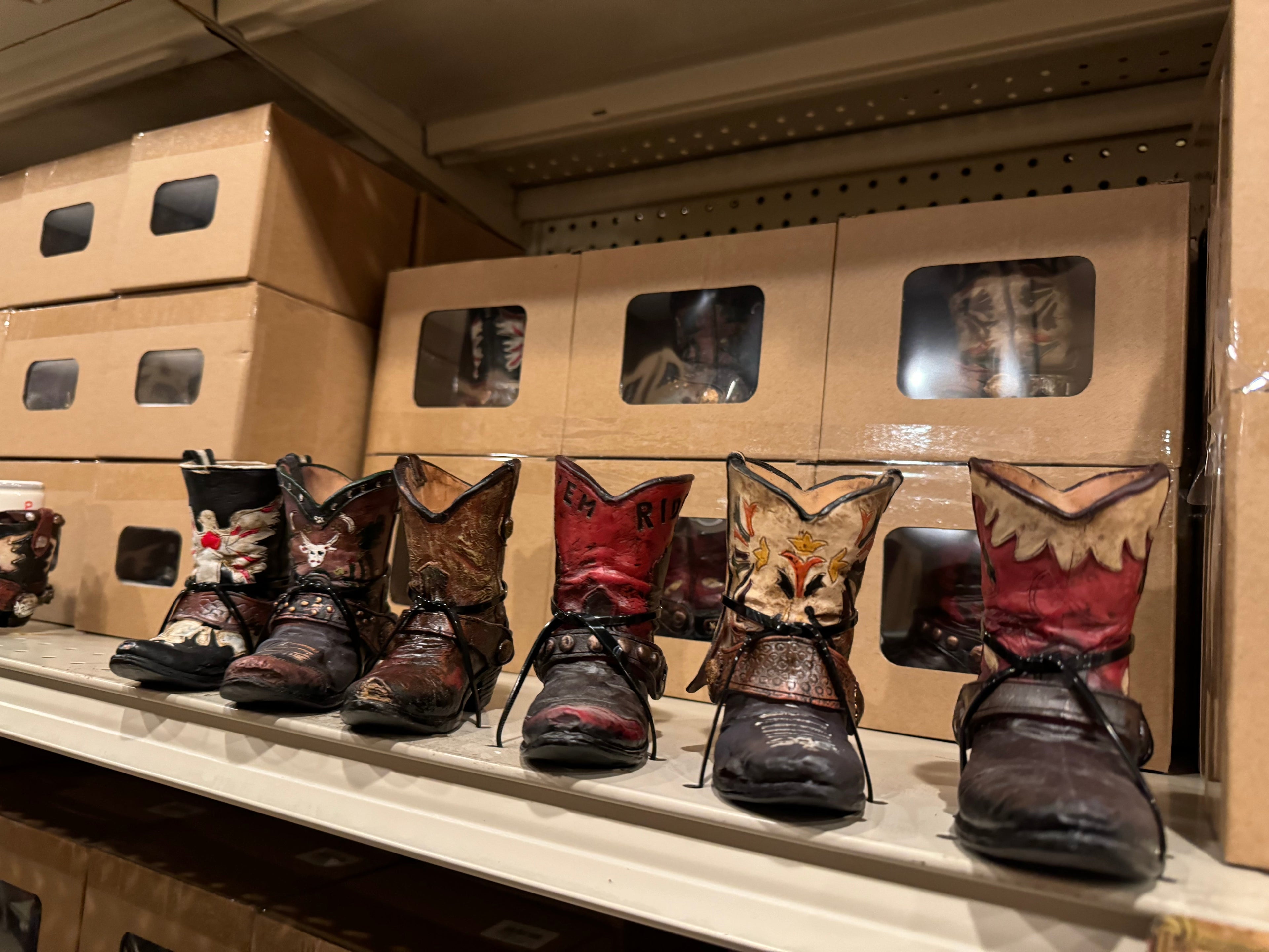 Set of 6 Boot Vases Toothpick Holders