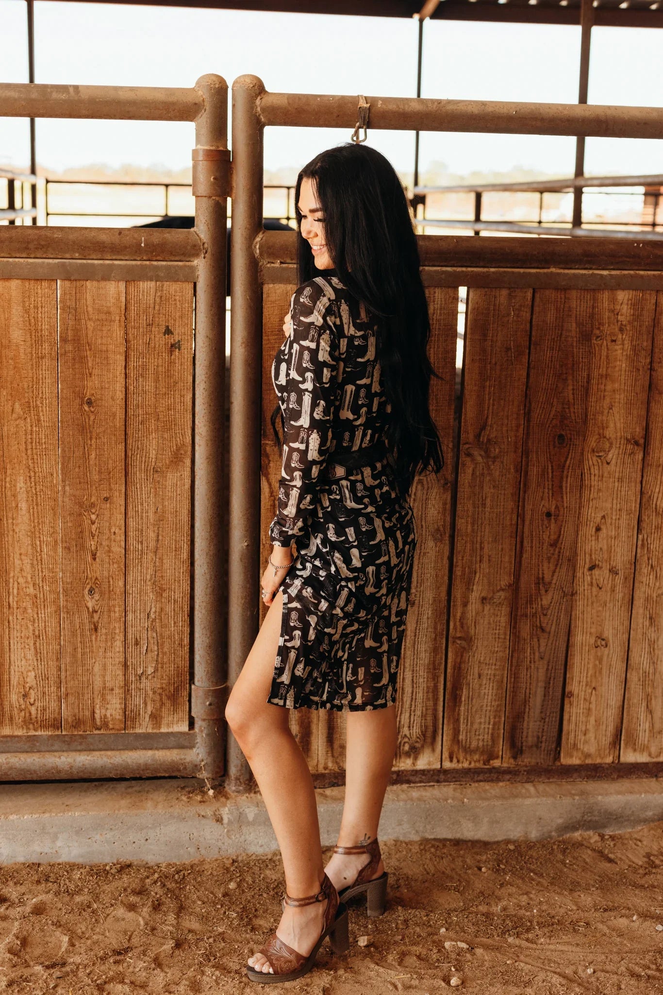 Boot Scootin Mesh Dress