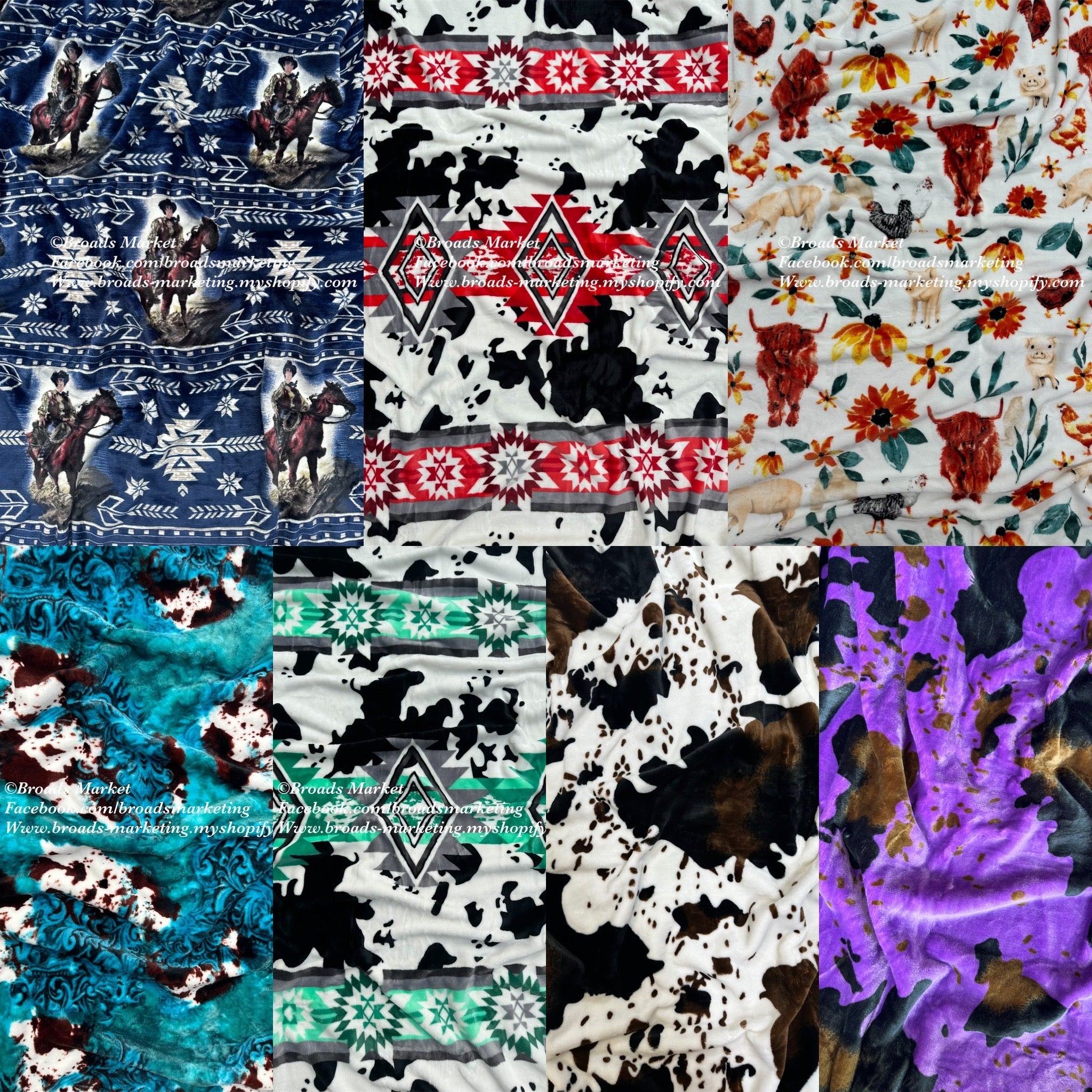 Random Assortment Qty 5 Super Plush King Blankets