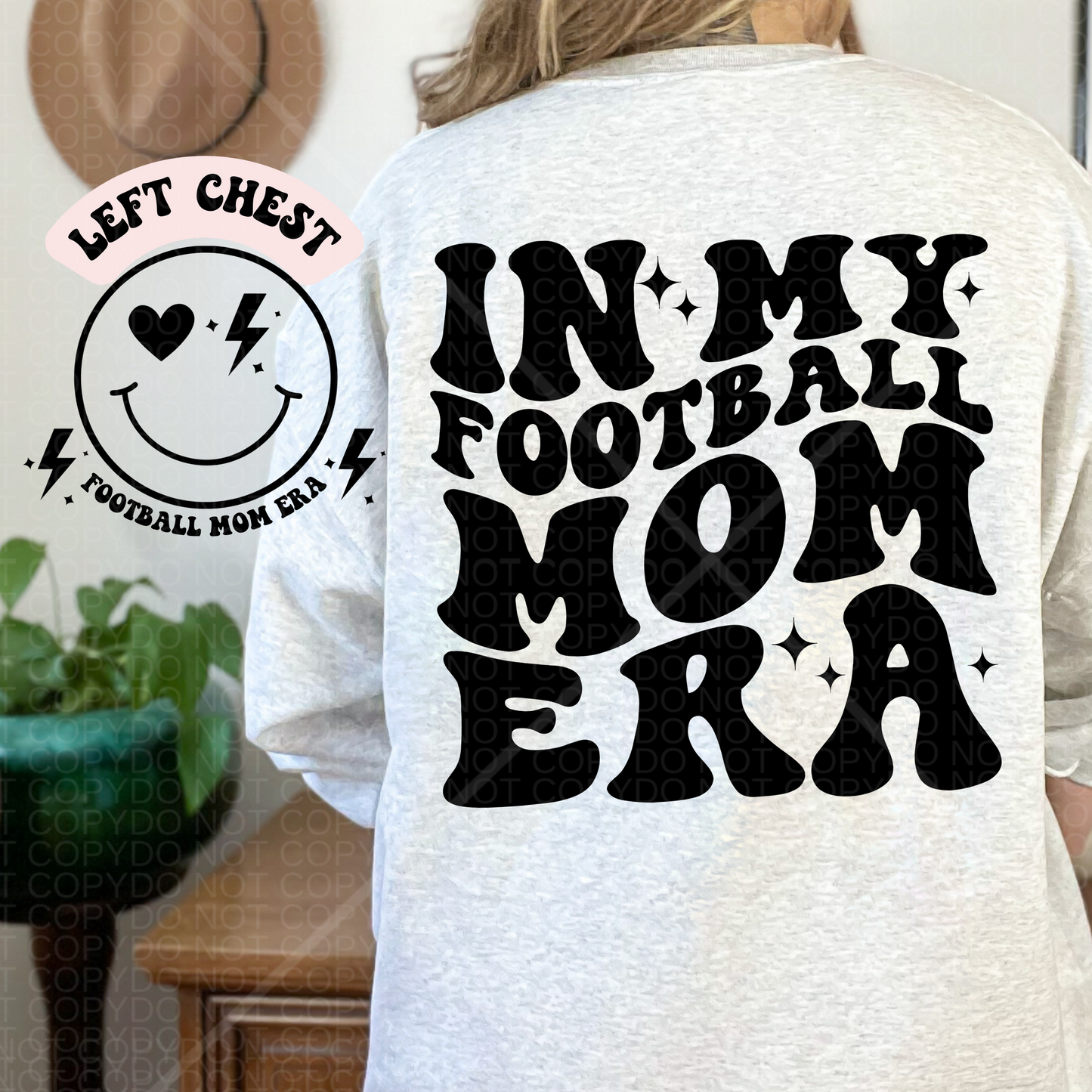 Football Mom Era Gildan Crewneck Sweatshirt
