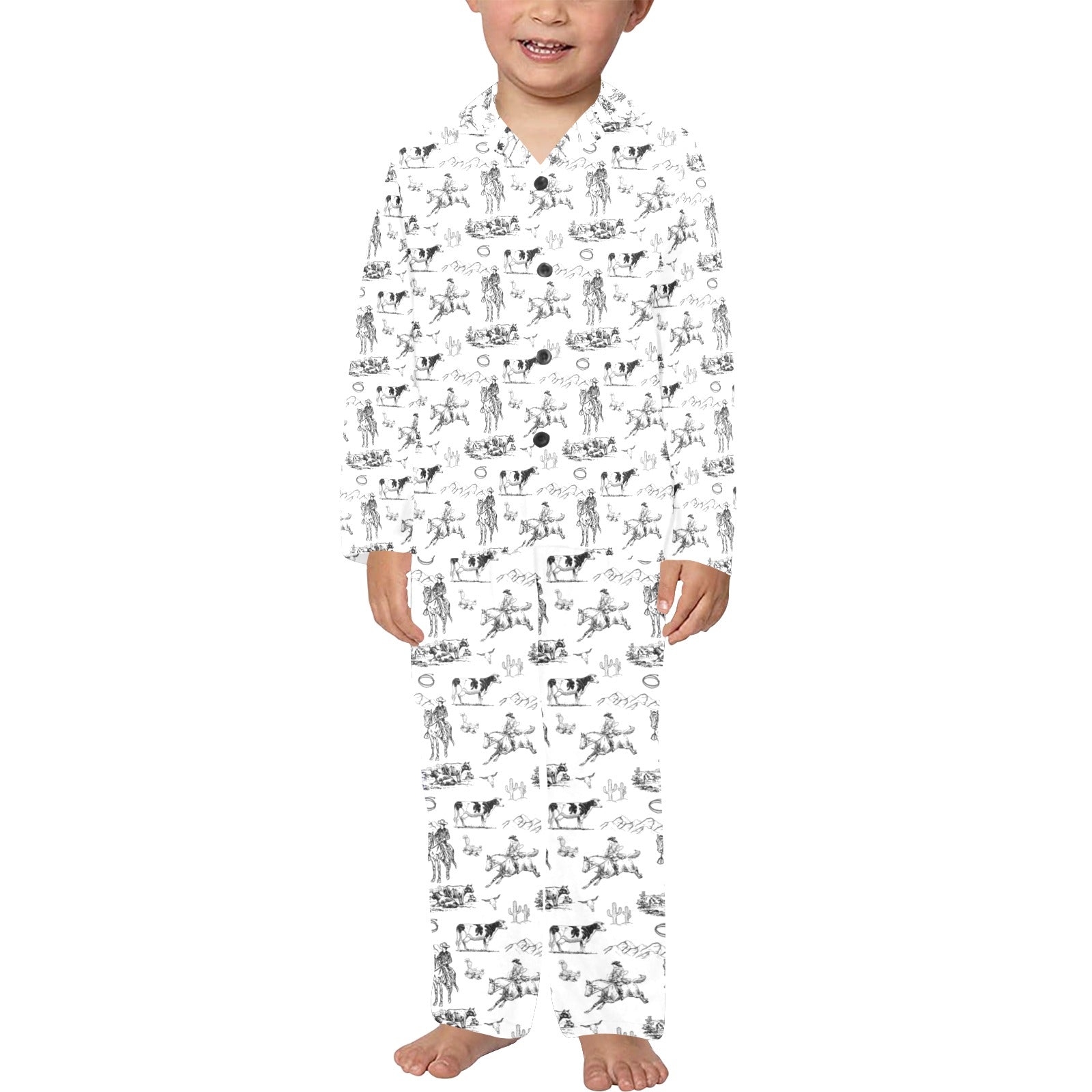 Ranch Life Boy's Western Pajama Set