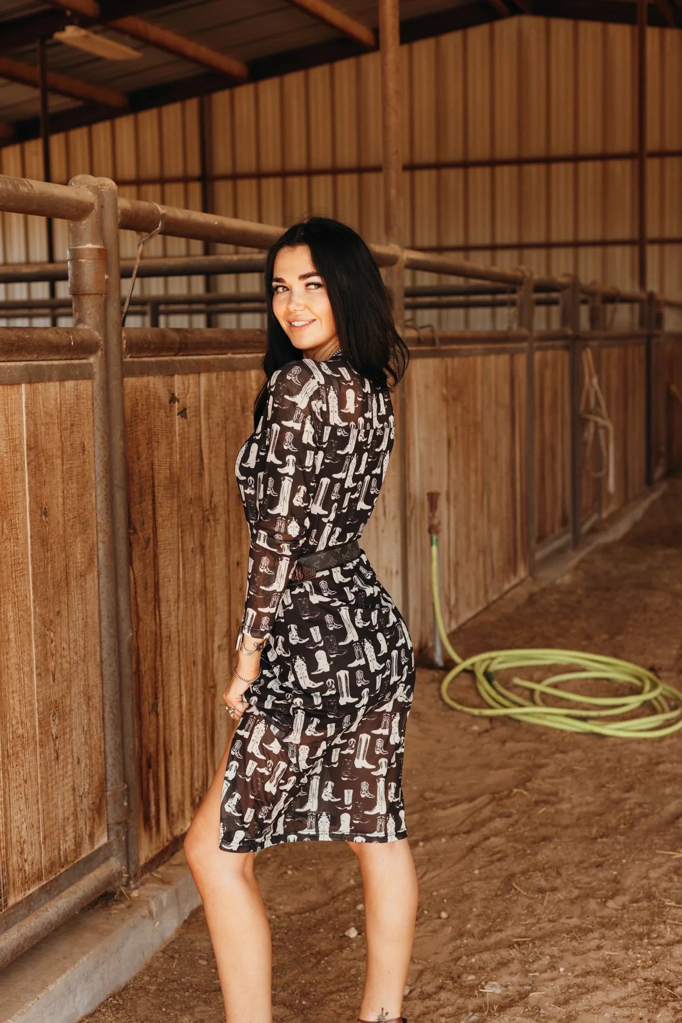 Boot Scootin Mesh Dress