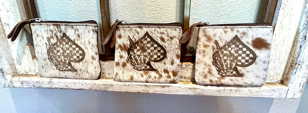 Cowhide & Leather Coin pouches