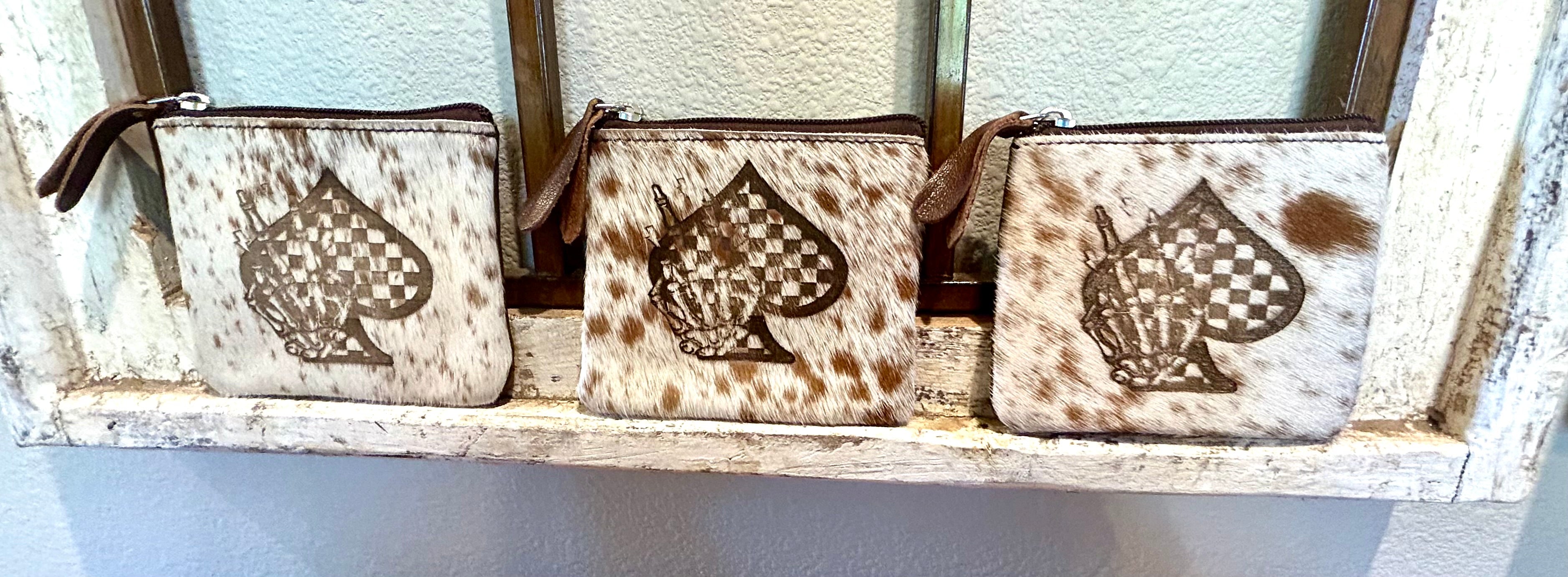 Cowhide & Leather Coin pouches