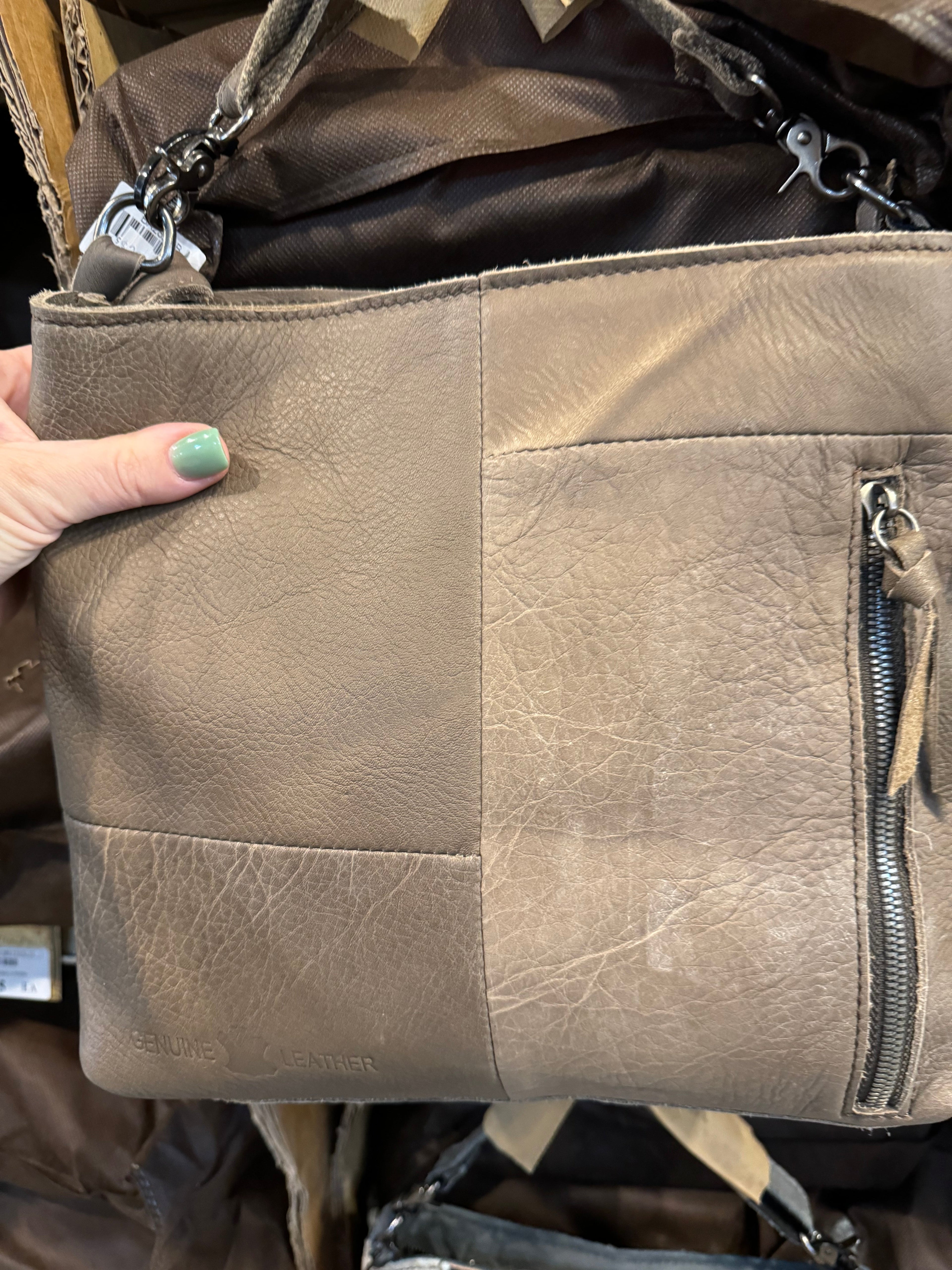 Floral Tooled Cowhide Purse BA2826