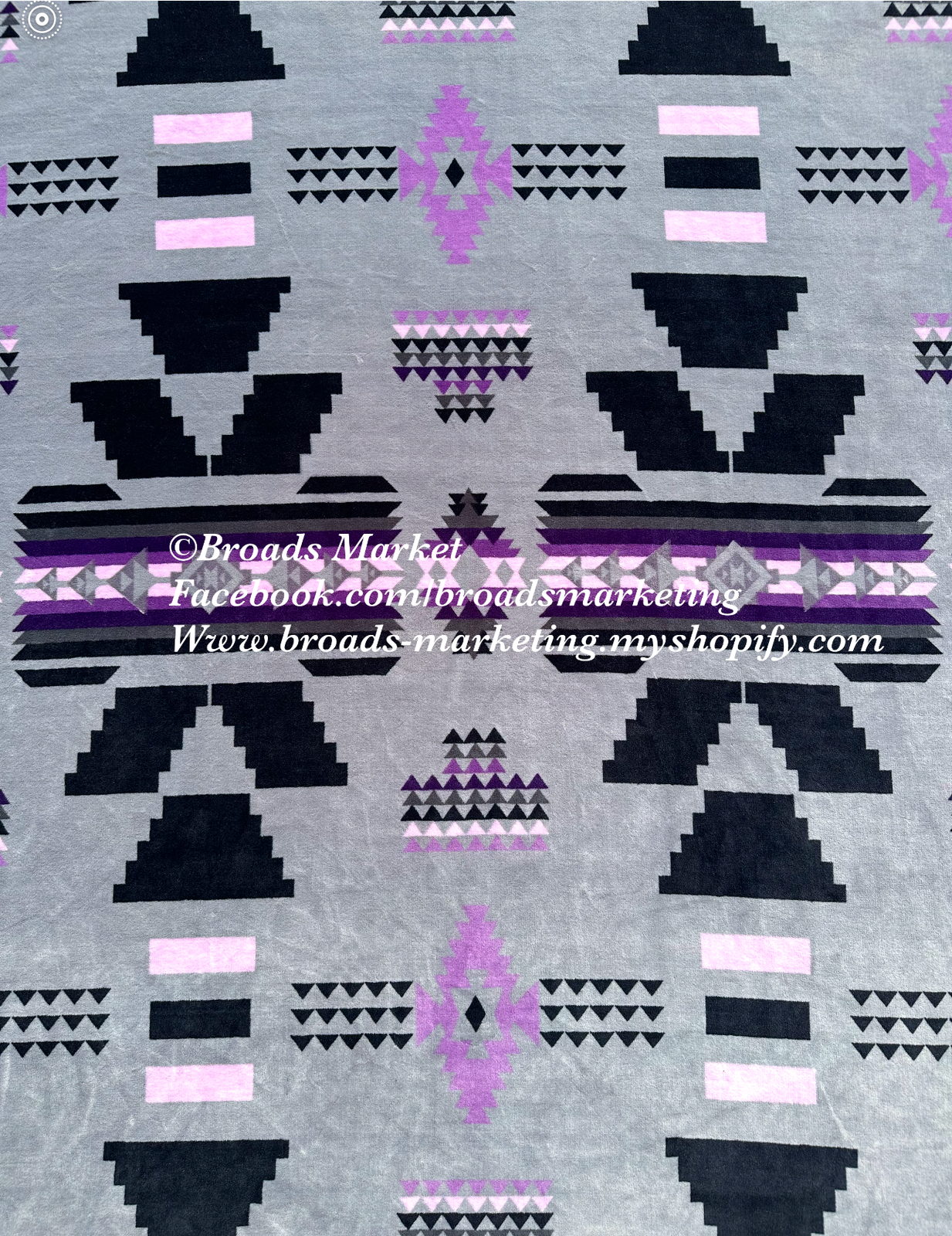 Purple & Grey Sabrina Super Plush Blanket