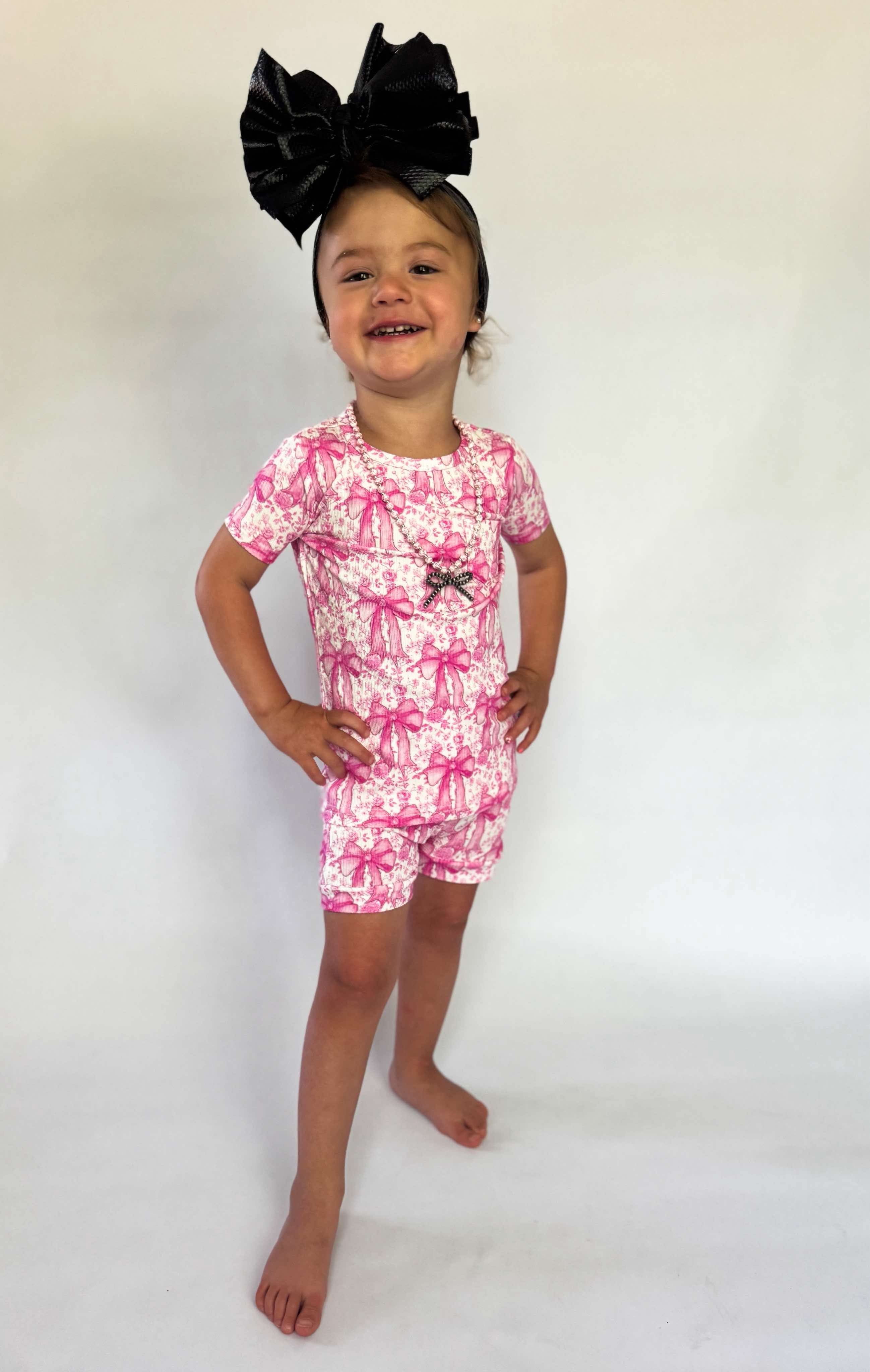 Toile Bow Necklace (2 colors)