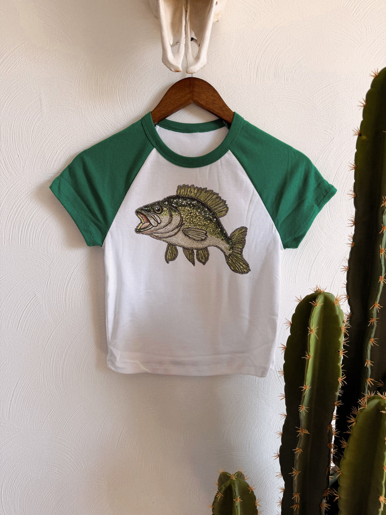 BEDAZZLED BASS: BABY TEE