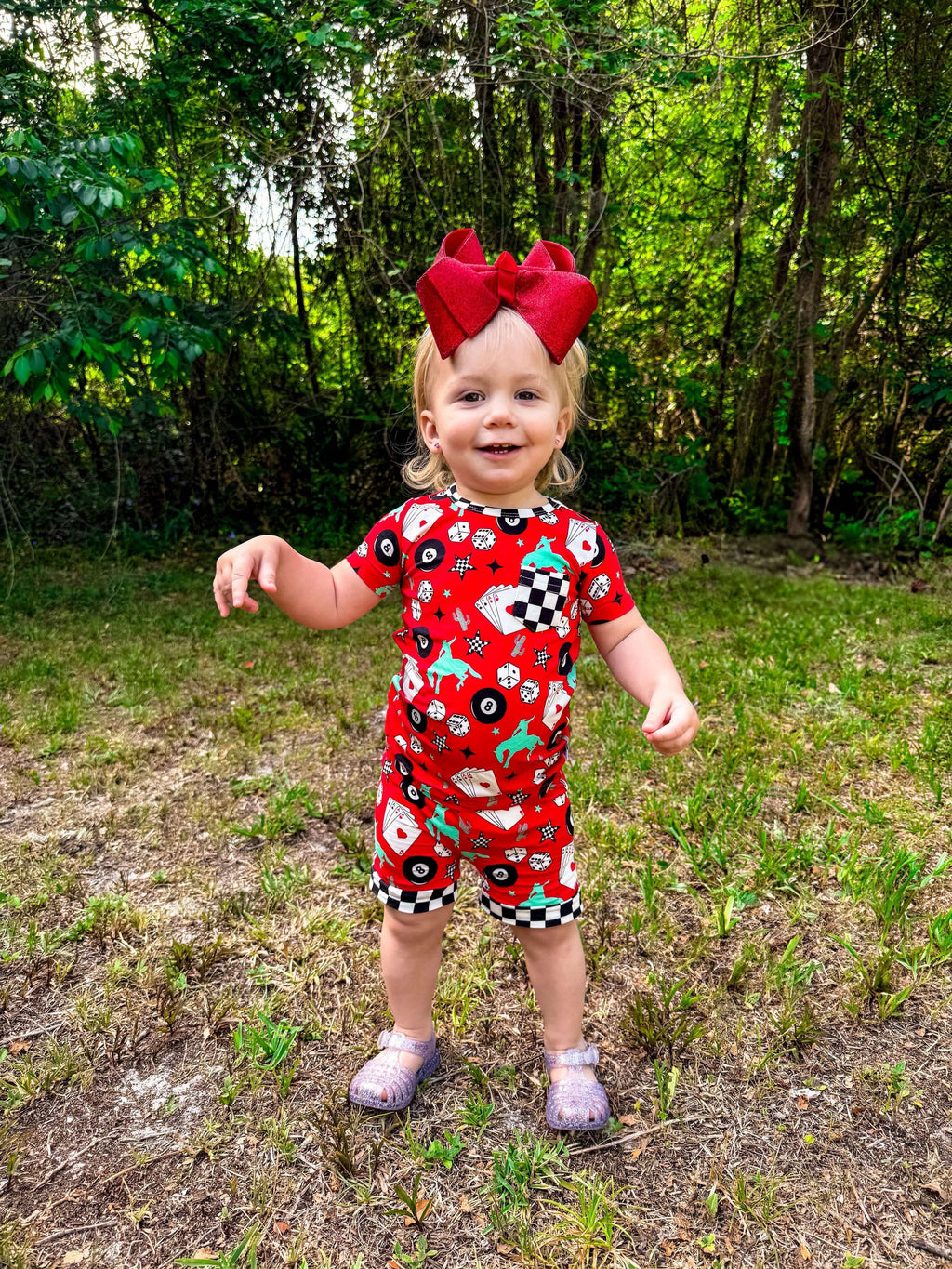 Luck Of The Draw Bamboo Short Set