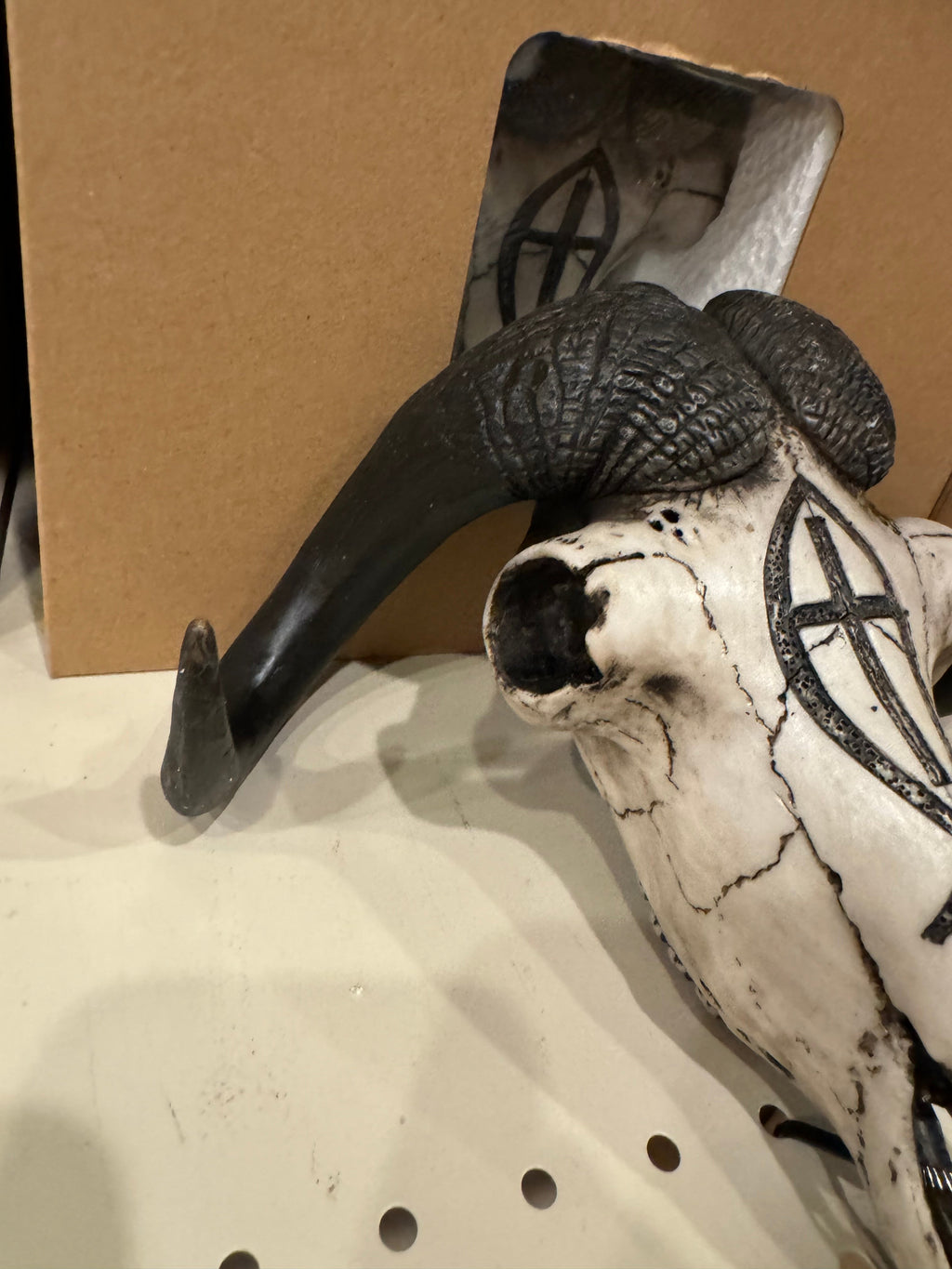 Jesus Christian Fish Ram Skull