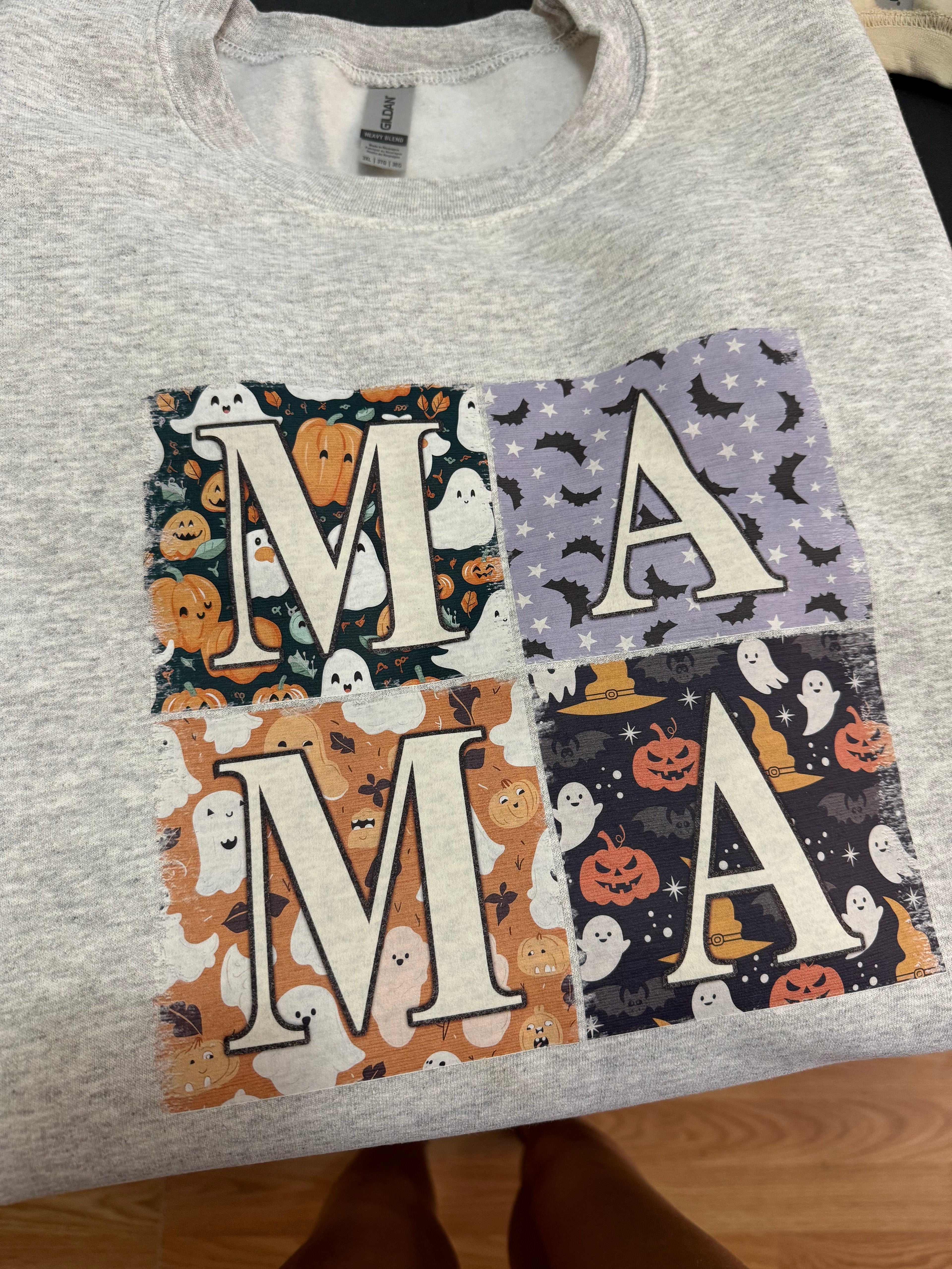 MAMA blocks spooky halloween tee & sweatshirts