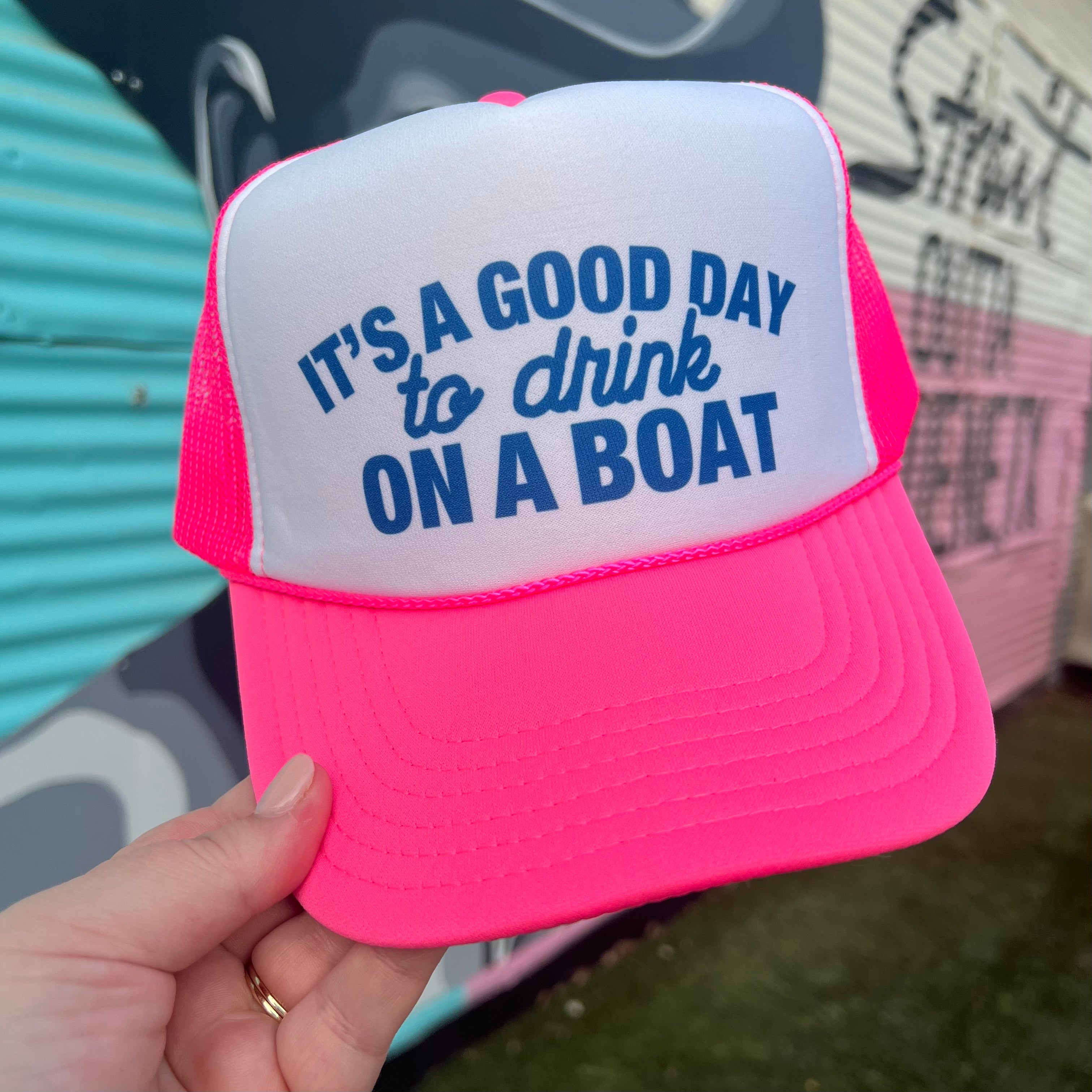 It’s A Good Day To Drink On A Boat Trucker Cap (Multiple Color Options)