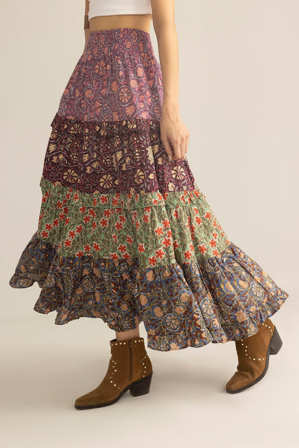 Kismet Patchplay Skirt in Mix-Match Print