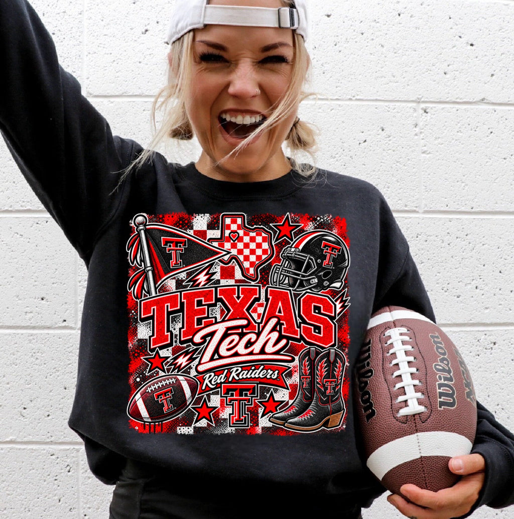 College Game Day T-Shirt | Choose Your Team | Black Gildan Softstyle