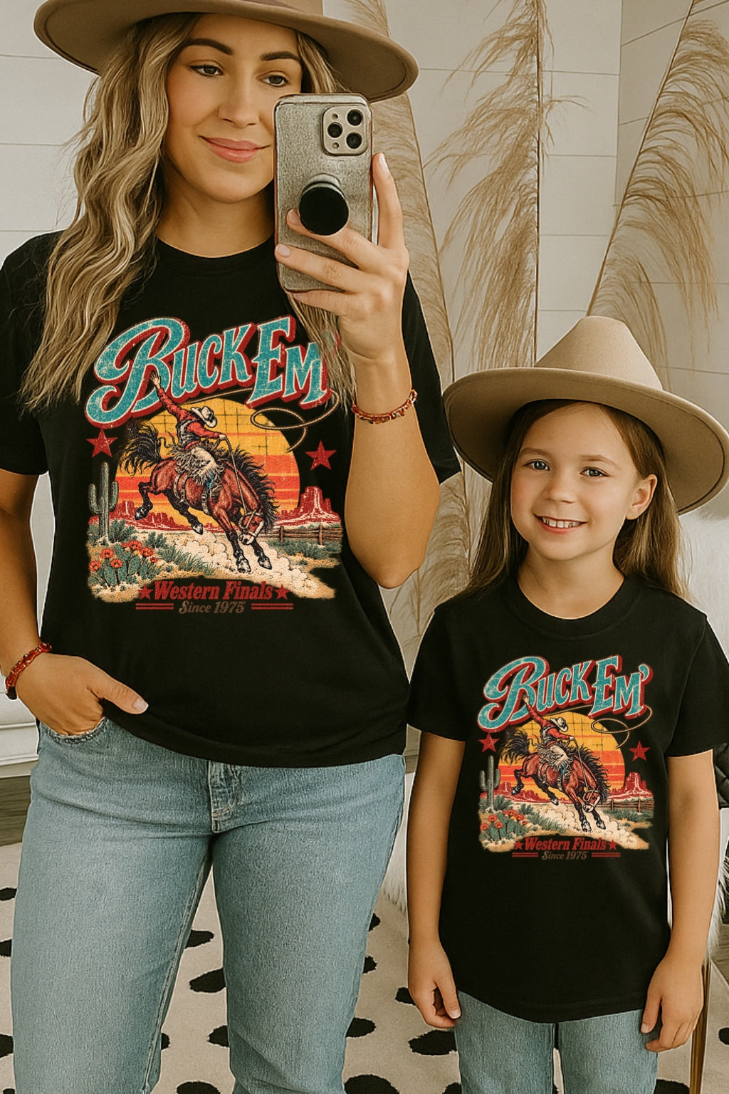 Buck Em' Vintage Western Rodeo Tee