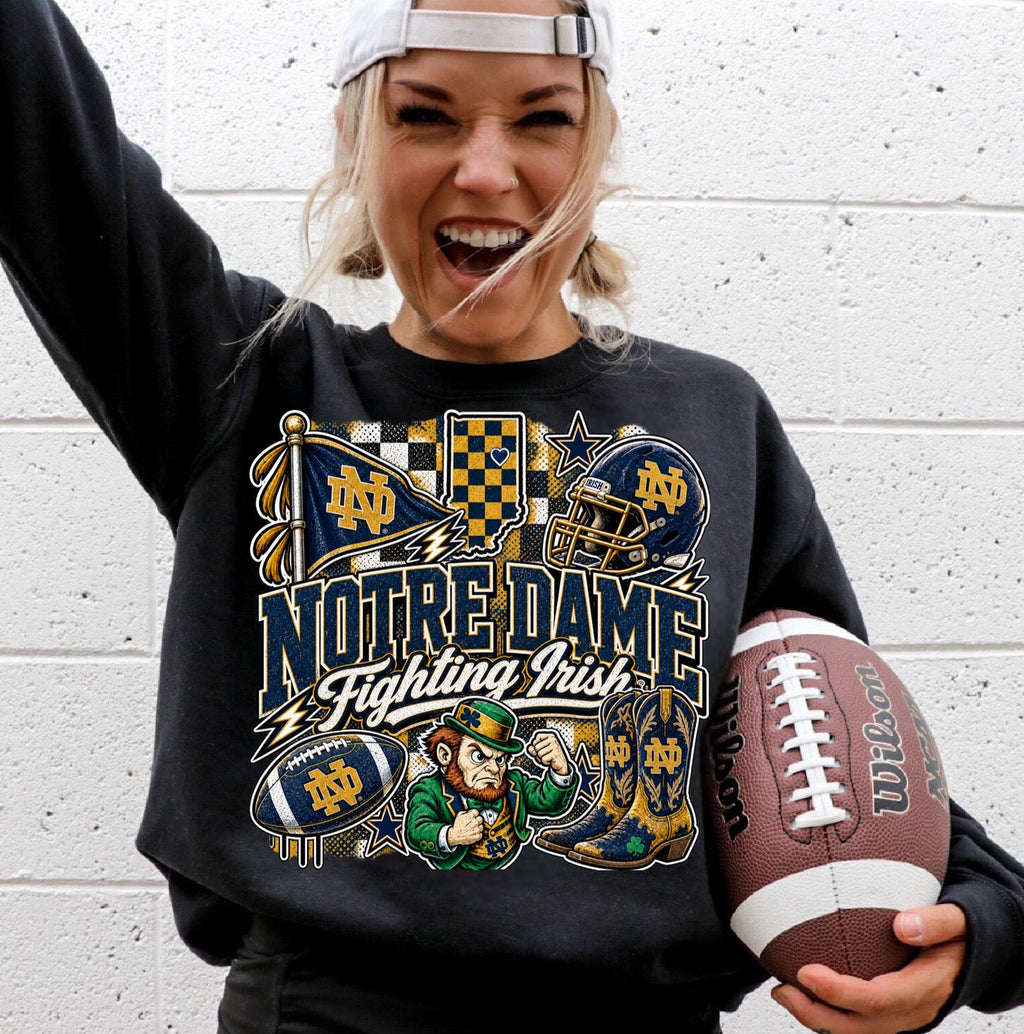 College Game Day T-Shirt | Choose Your Team | Black Gildan Softstyle