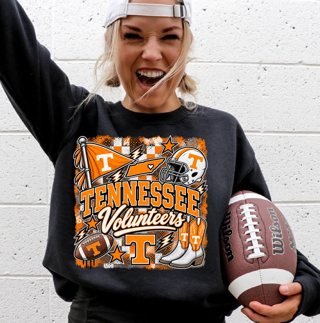 College Game Day T-Shirt | Choose Your Team | Black Gildan Softstyle