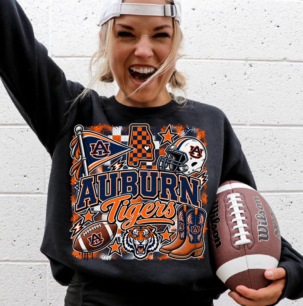 College Game Day T-Shirt | Choose Your Team | Black Gildan Softstyle