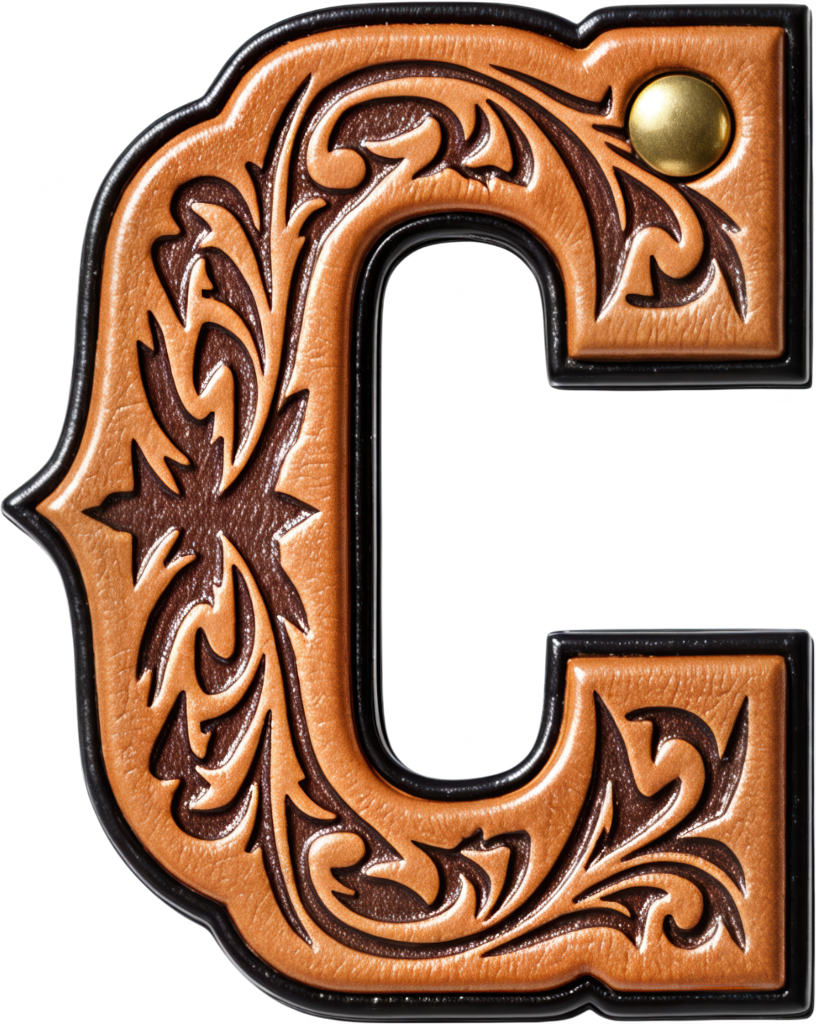Monogrammed Initial Western Leather Look Saddle Longhorn Cowboy Cowgirl Kitchen Dish Towels Made in America
