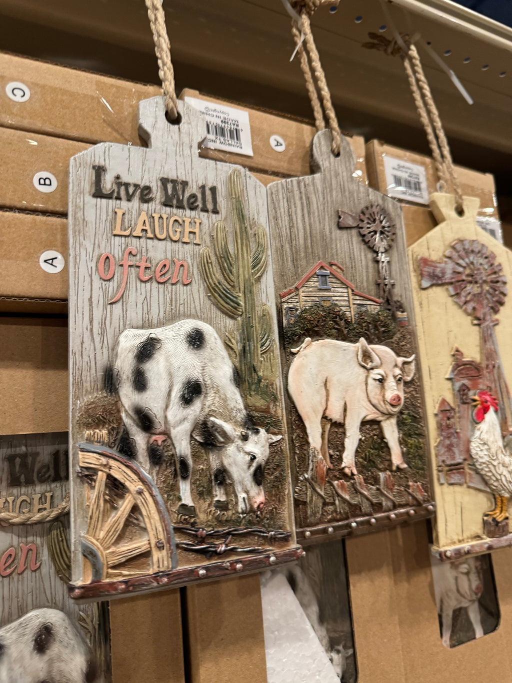 Set of 3 Kitchen Cutting Board Wall Decor