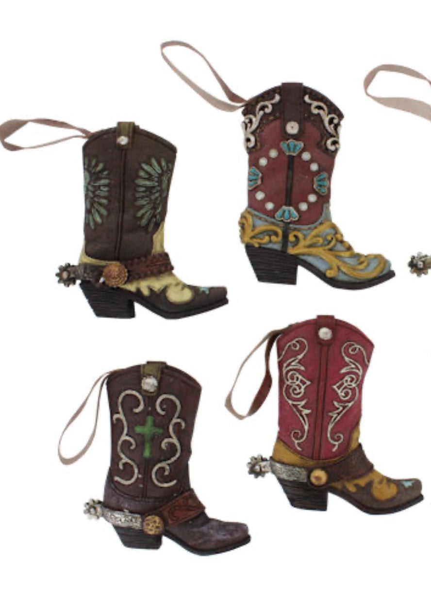RA3815 Set of 6 Boot Ornaments